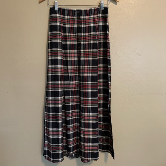Vintage Dresses & Skirts - Vintage Plaid Button-Front Skirt | 0 Vintage Dresses & Skirts - Vintage Plaid Button-Front Skirt | 0